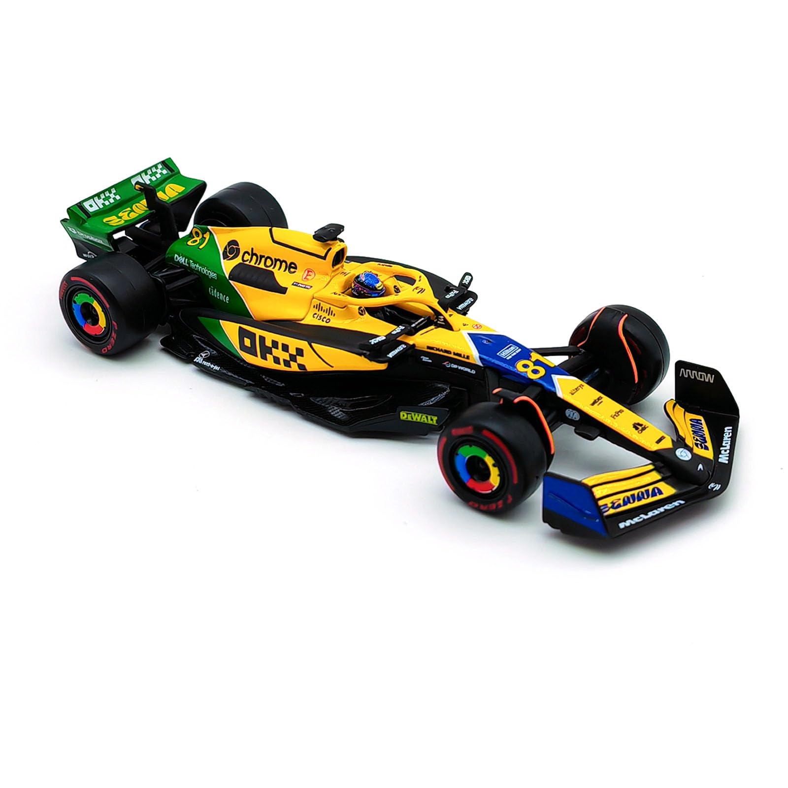 Amazon.com: Xiangtat 1/43 2024 F1 MCL38 4# Lando Norris 81# Oscar